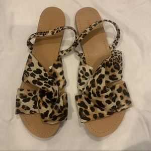 Leopard sandals